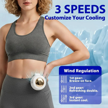 Mini Clip-On Bladeless Fan — 3-Speed Portable &amp; Silent