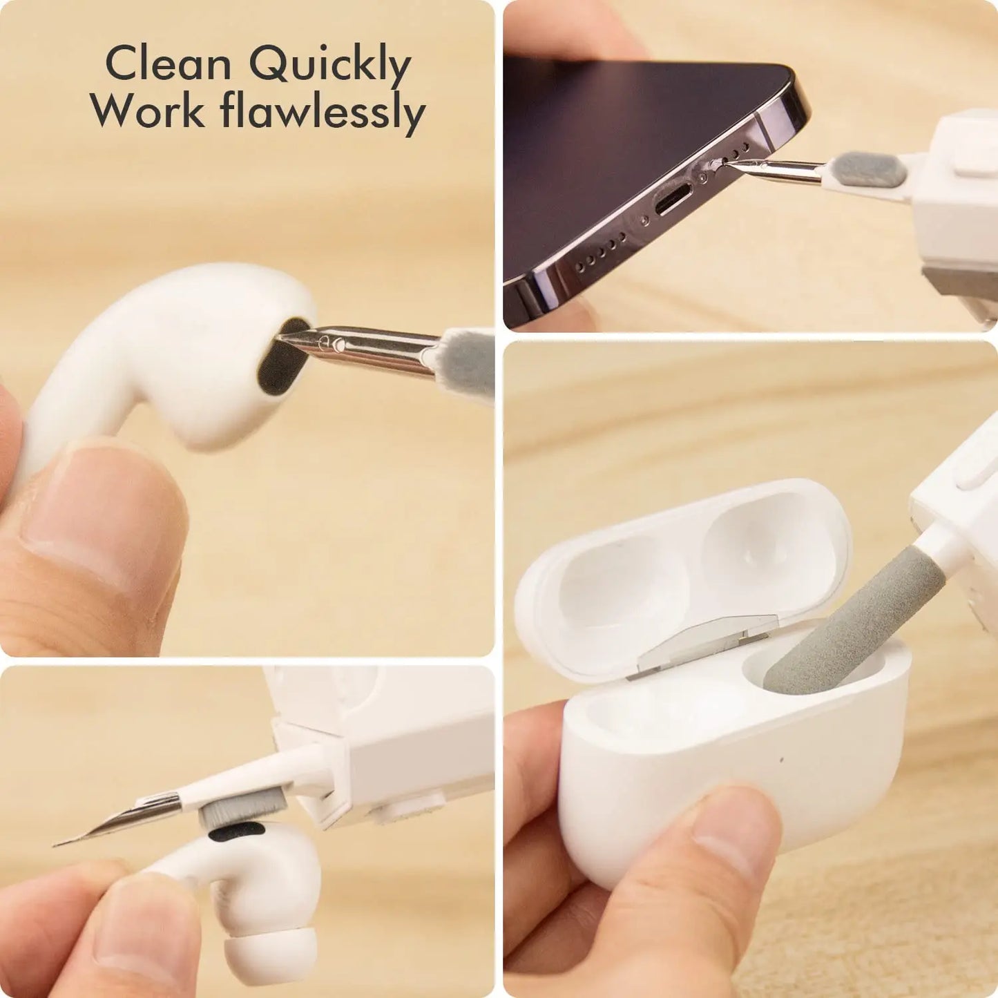 8-in-1 Tech Cleaning Kit for Keyboard, Phone &amp; Earphones