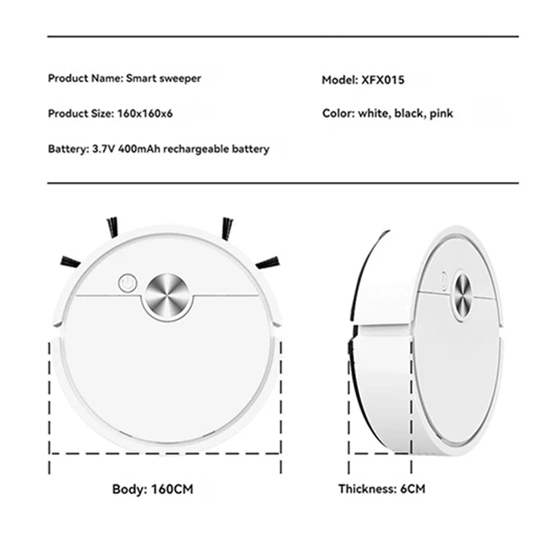 Smart Mini Robot Vacuum — Auto Sweep, Mop &amp; Suction