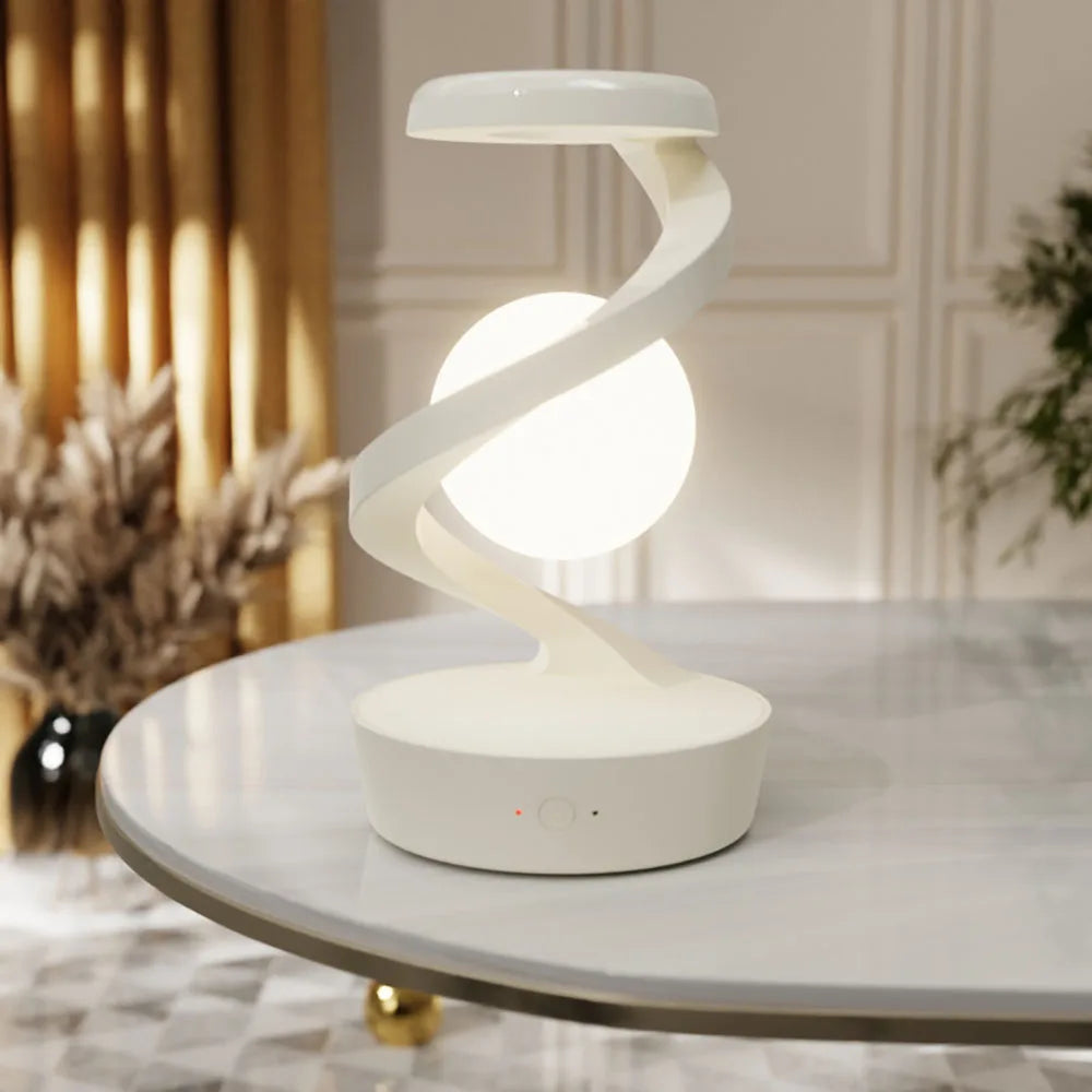 Rotating Floating Lamp with 15W Wireless Charger