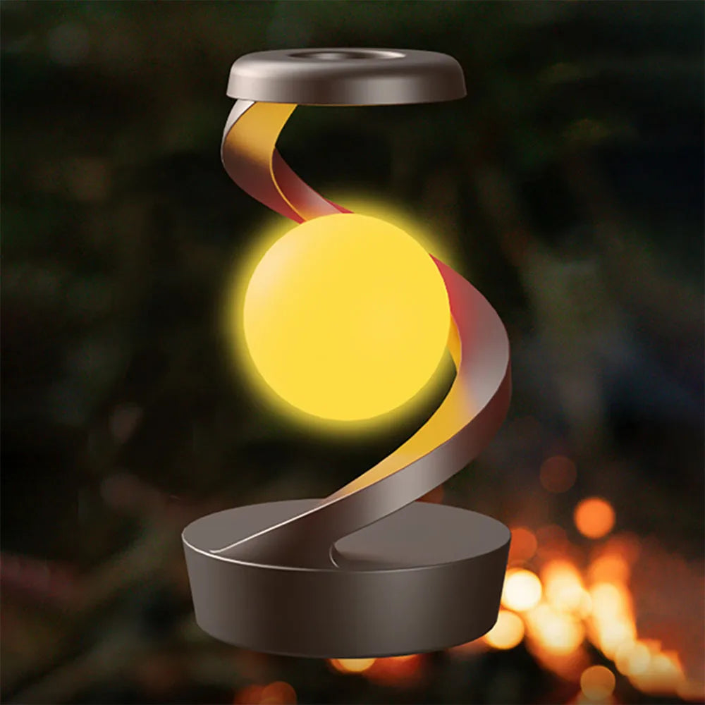 Rotating Floating Lamp with 15W Wireless Charger