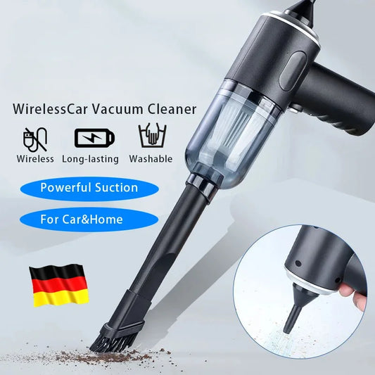 Wireless Car Vacuum Cleaner — 9000Pa Portable Wet &amp; Dry