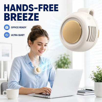 Mini Clip-On Bladeless Fan — 3-Speed Portable &amp; Silent